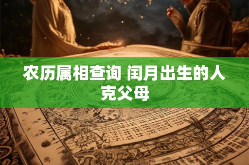 农历属相查询 闰月出生的人克父母