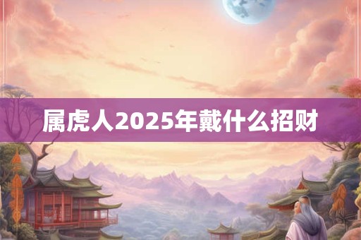 属虎人2025年戴什么招财