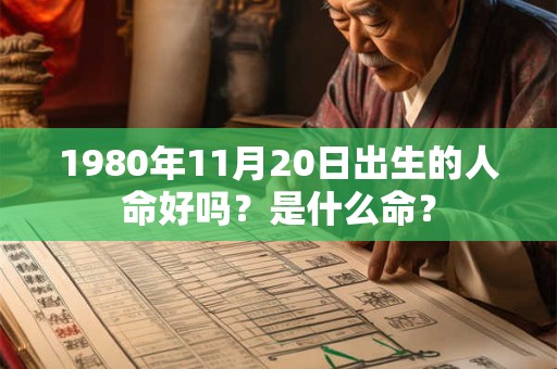 1980年11月20日出生的人命好吗？是什么命？