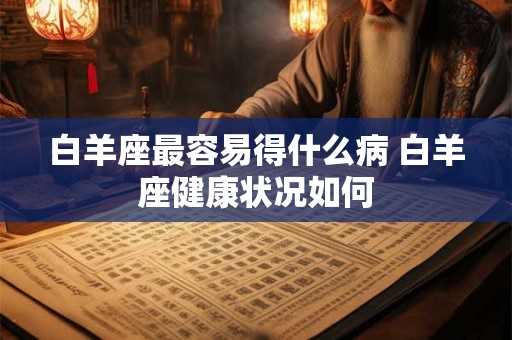 白羊座最容易得什么病 白羊座健康状况如何