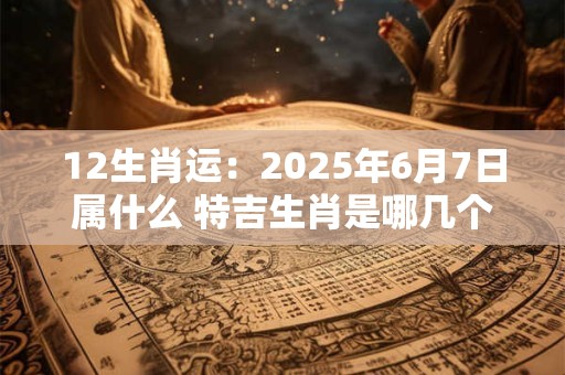 12生肖运：2025年6月7日属什么 特吉生肖是哪几个