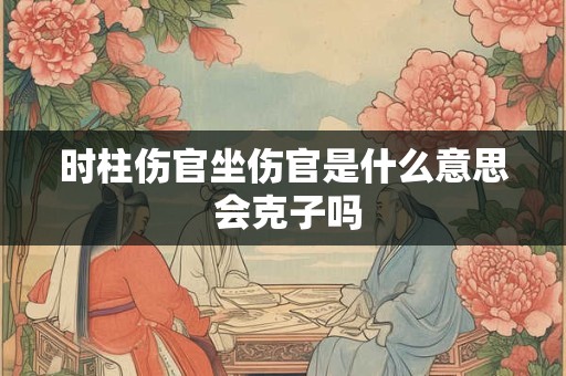 时柱伤官坐伤官是什么意思 会克子吗