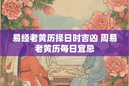 易经老黄历择日时吉凶 周易老黄历每日宜忌