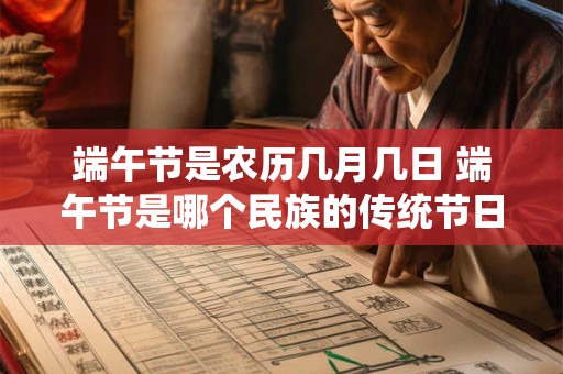 端午节是农历几月几日 端午节是哪个民族的传统节日