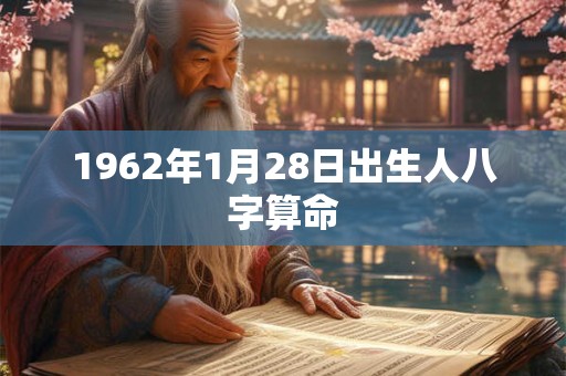 1962年1月28日出生人八字算命