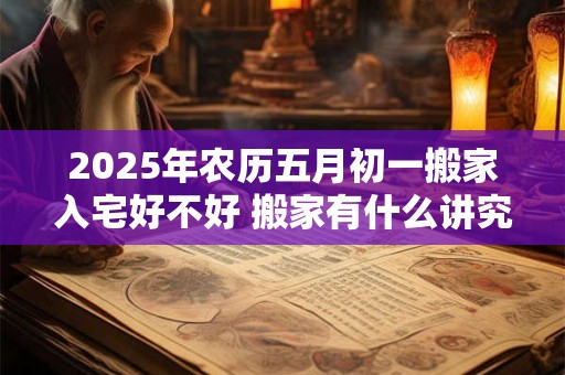 2025年农历五月初一搬家入宅好不好 搬家有什么讲究