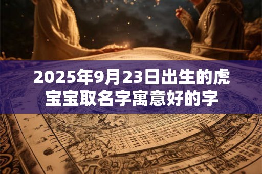 2025年9月23日出生的虎宝宝取名字寓意好的字