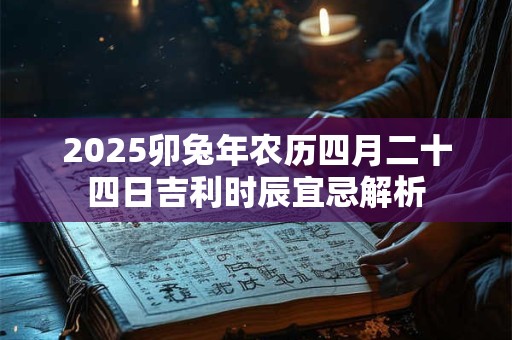 2025卯兔年农历四月二十四日吉利时辰宜忌解析