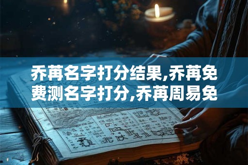 乔苒名字打分结果,乔苒免费测名字打分,乔苒周易免费测名字打分