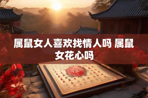 属鼠女人喜欢找情人吗 属鼠女花心吗