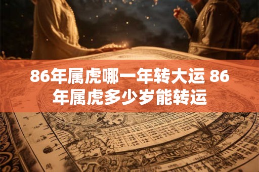 86年属虎哪一年转大运 86年属虎多少岁能转运