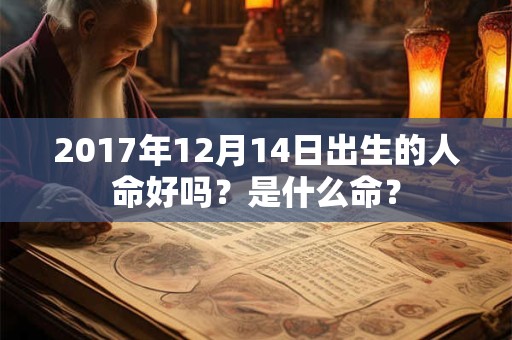 2017年12月14日出生的人命好吗？是什么命？