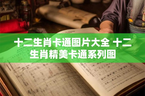 十二生肖卡通图片大全 十二生肖精美卡通系列图