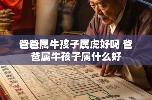 爸爸属牛孩子属虎好吗 爸爸属牛孩子属什么好