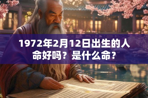 1972年2月12日出生的人命好吗？是什么命？