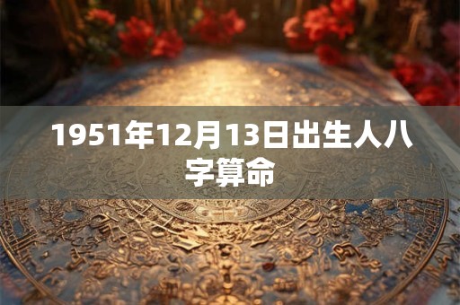 1951年12月13日出生人八字算命