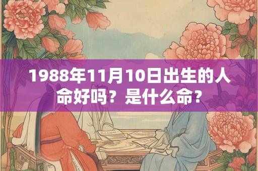 1988年11月10日出生的人命好吗？是什么命？
