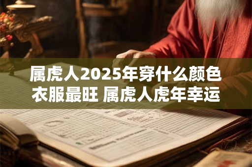 属虎人2025年穿什么颜色衣服最旺 属虎人虎年幸运色是什么