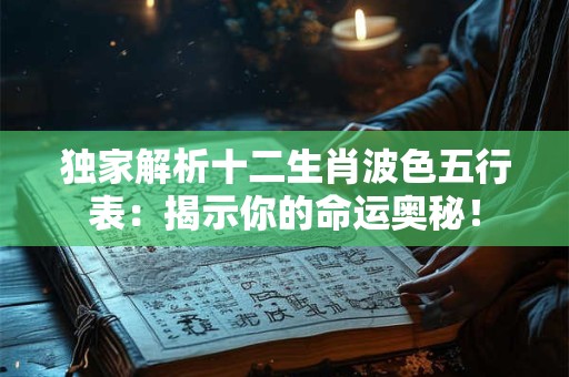 独家解析十二生肖波色五行表：揭示你的命运奥秘！
