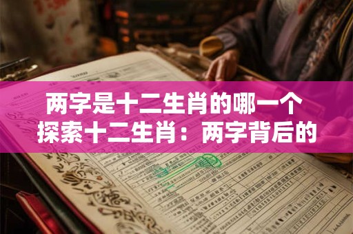 两字是十二生肖的哪一个 探索十二生肖:两字背后的神秘力量 两字是十二生肖的哪一个 探索十二生肖:两字背后的神秘力量