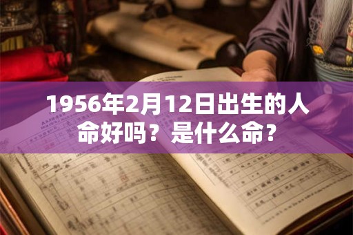1956年2月12日出生的人命好吗？是什么命？