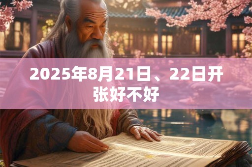2025年8月21日、22日开张好不好