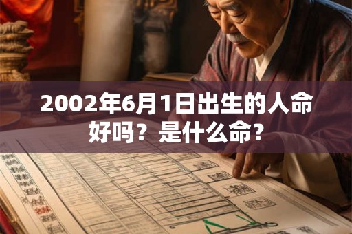 2002年6月1日出生的人命好吗？是什么命？