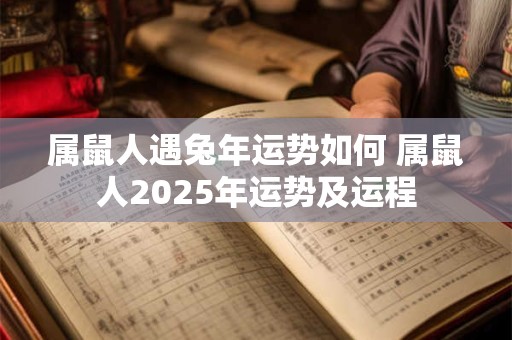 属鼠人遇兔年运势如何 属鼠人2025年运势及运程