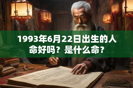 1993年6月22日出生的人命好吗？是什么命？