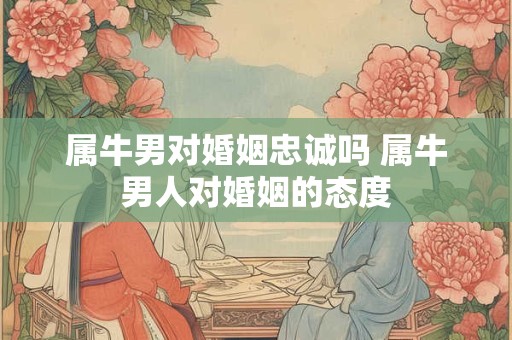 属牛男对婚姻忠诚吗 属牛男人对婚姻的态度