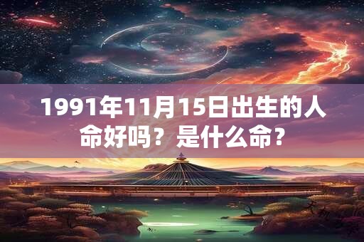 1991年11月15日出生的人命好吗？是什么命？