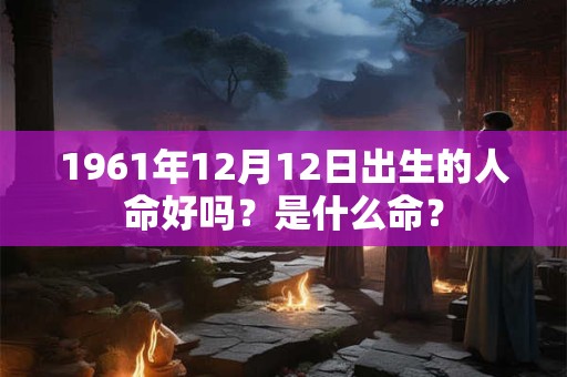 1961年12月12日出生的人命好吗？是什么命？