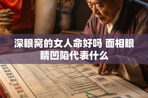 深眼窝的女人命好吗 面相眼睛凹陷代表什么