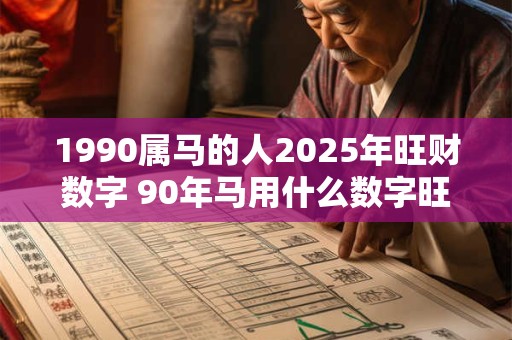 1990属马的人2025年旺财数字 90年马用什么数字旺财