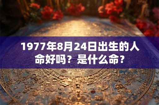 1977年8月24日出生的人命好吗？是什么命？