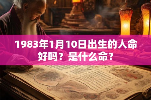 1983年1月10日出生的人命好吗？是什么命？