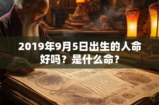 2019年9月5日出生的人命好吗？是什么命？