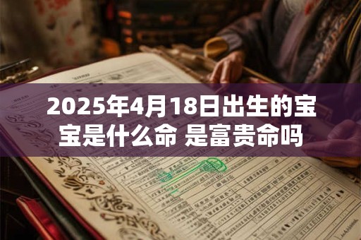 2025年4月18日出生的宝宝是什么命 是富贵命吗