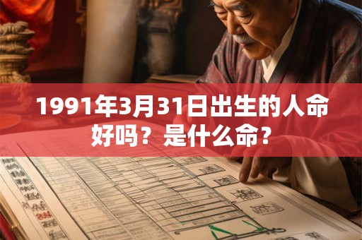 1991年3月31日出生的人命好吗？是什么命？