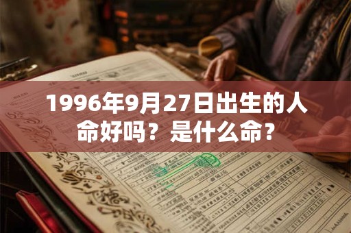 1996年9月27日出生的人命好吗？是什么命？