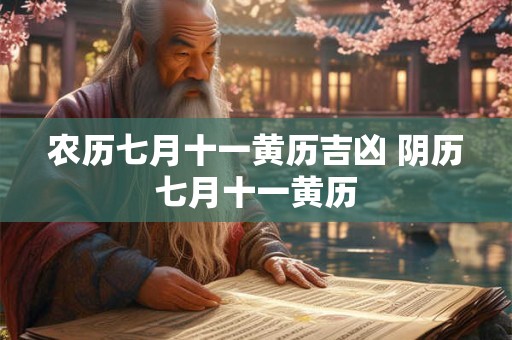 农历七月十一黄历吉凶 阴历七月十一黄历