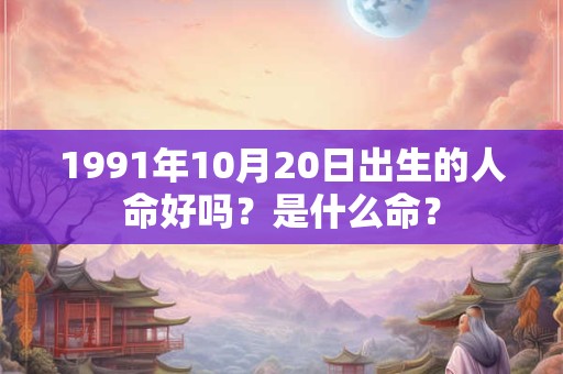 1991年10月20日出生的人命好吗？是什么命？