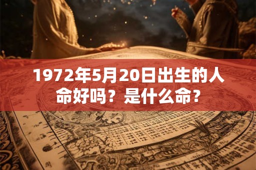 1972年5月20日出生的人命好吗？是什么命？