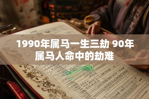 1990年属马一生三劫 90年属马人命中的劫难