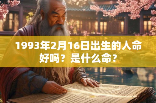 1993年2月16日出生的人命好吗？是什么命？