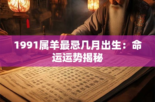 1991属羊最忌几月出生：命运运势揭秘