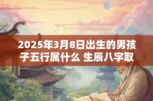 2025年3月8日出生的男孩子五行属什么 生辰八字取名