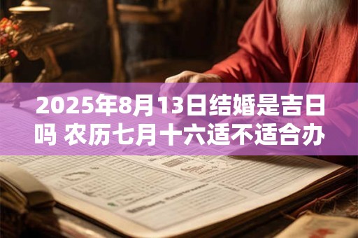 2025年8月13日结婚是吉日吗 农历七月十六适不适合办婚礼