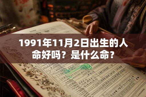 1991年11月2日出生的人命好吗？是什么命？