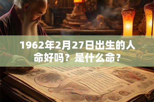 1962年2月27日出生的人命好吗？是什么命？